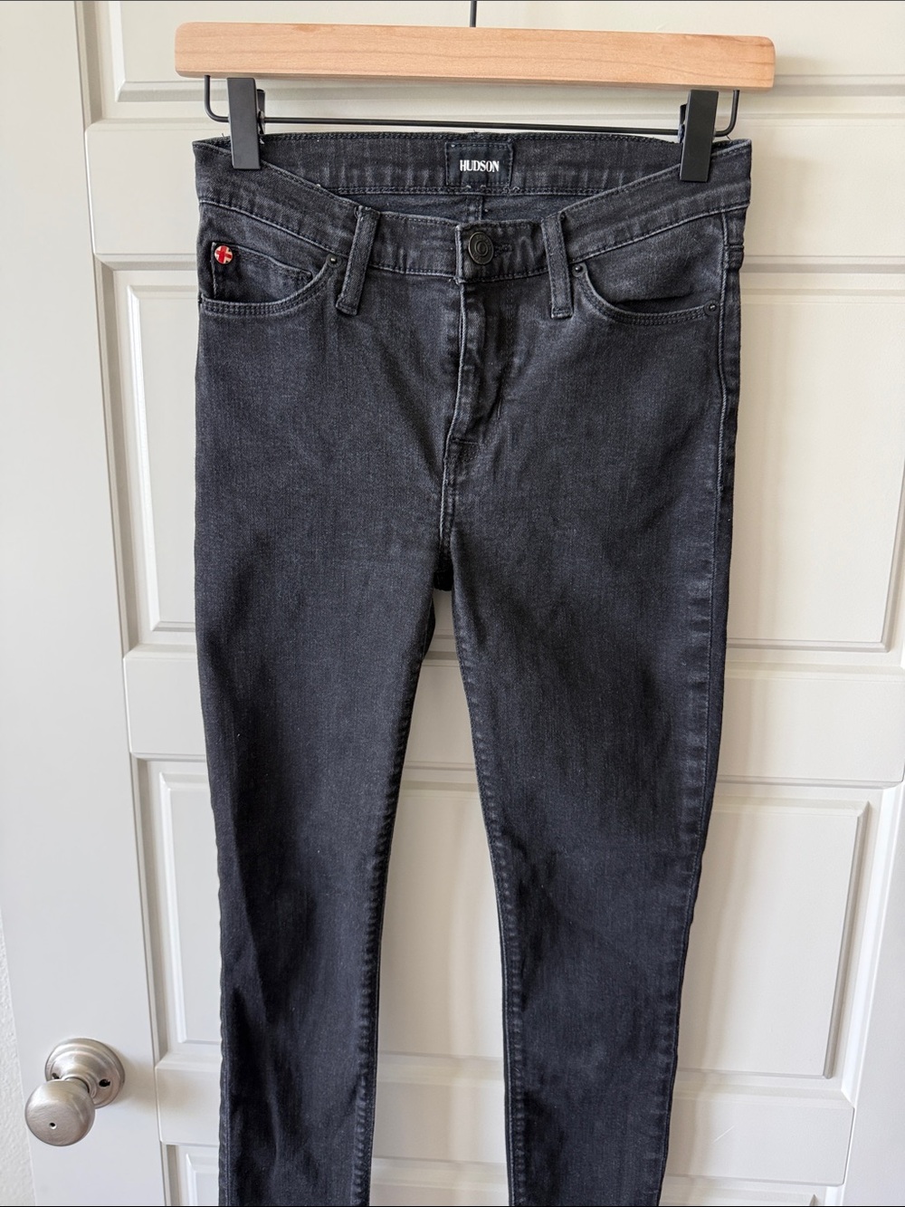 Hudson Jeans Womens Black Skinny Jeans